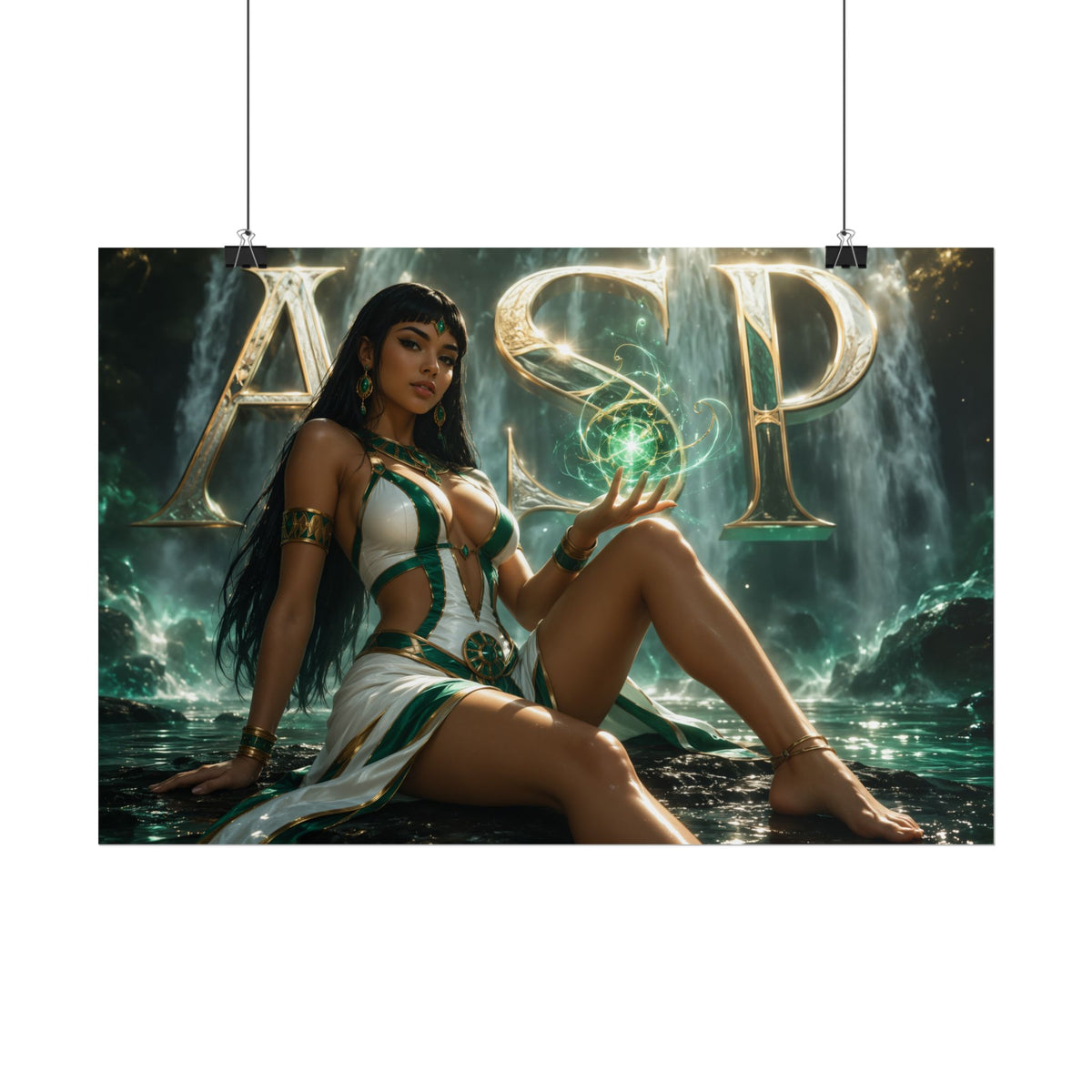 Comic Wall Art ASP Poster Heroine Room Decor Collectible Character Print