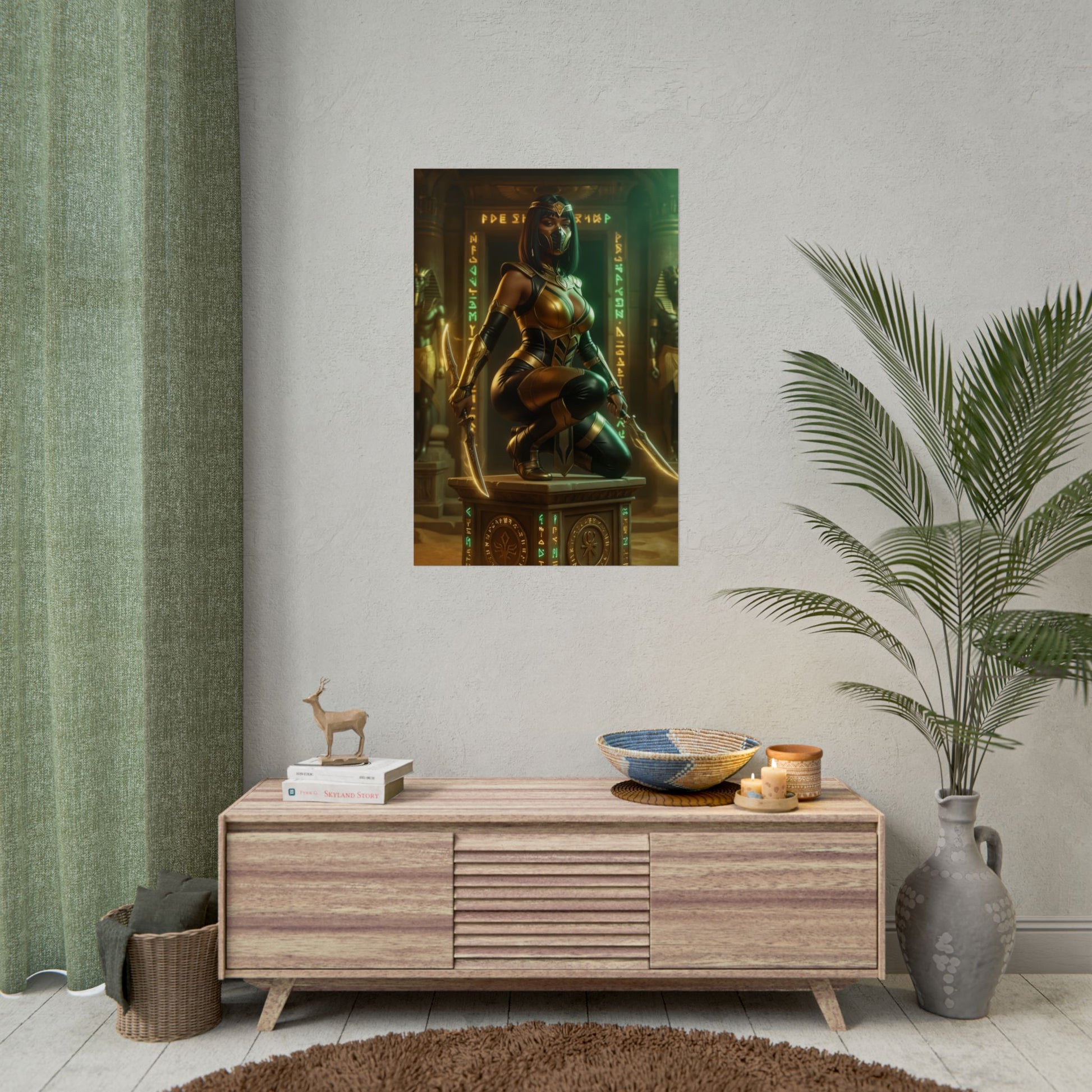 Nadya Mortal Kombat Poster – Dark Fantasy Heroine Wall Art for Gamer Decor - ultra-high res gamer room print