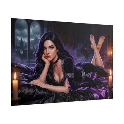 Yennefer Poster, Fantasy Wall Art, Witcher Print, Gamer Decor