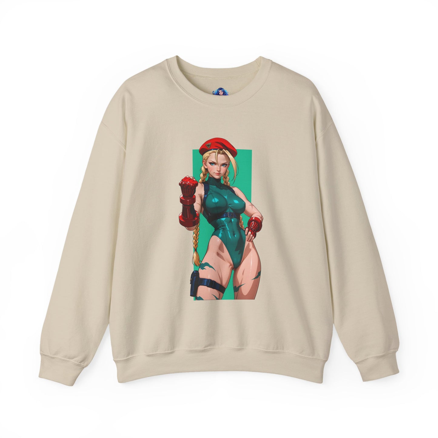 Cammy White Sweatshirt, Street Fighter Crewneck, Premium Gaming Apparel for Fans