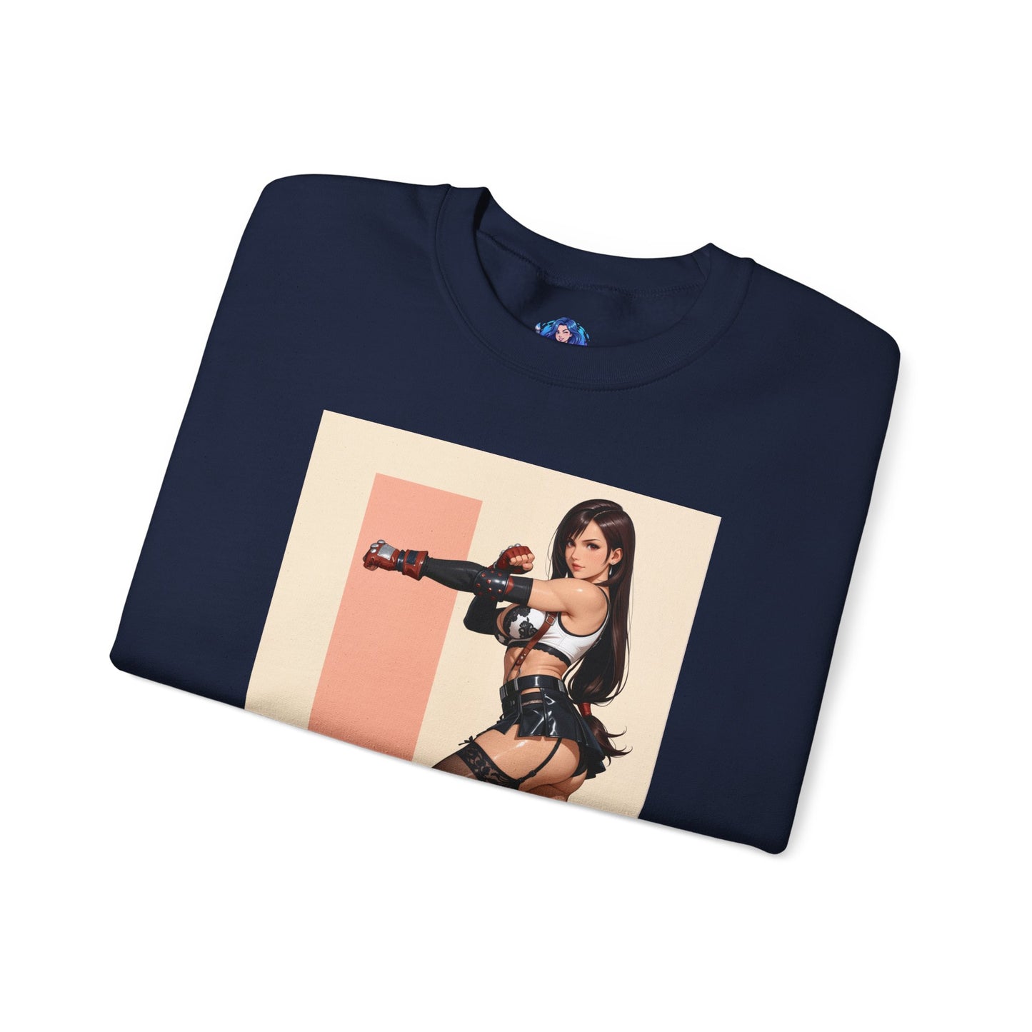 Толстовка Tifa Lockhart, FF7 Heroine Crewneck, вуличний одяг для колекціонерів у ігровому стилі