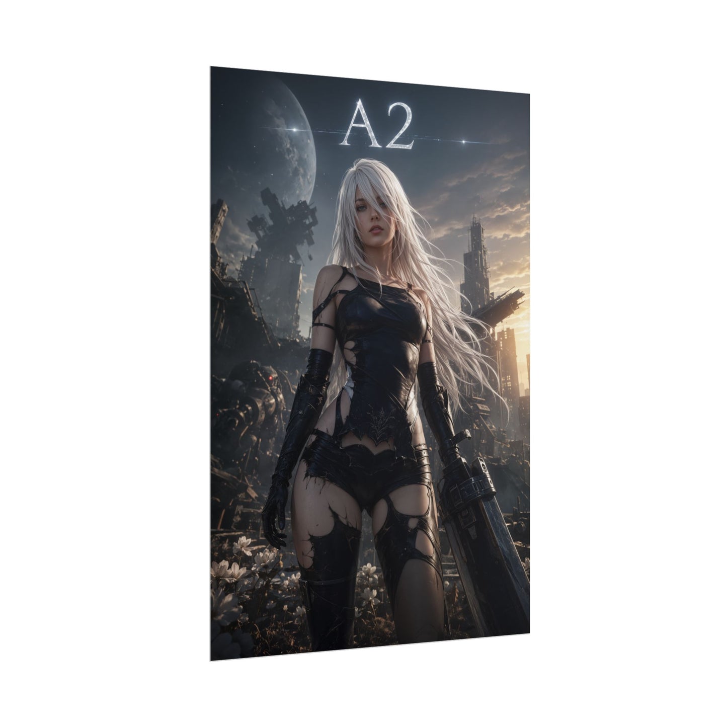 A2 NieR Automata Video Game Poster Gaming Wall Art Print