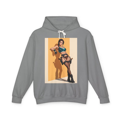 Худі з Ларою Крофт | Худі з виживанням у розкрадачці гробниць | Пуловер з аніме-воїном-дослідником