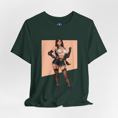 Tifa Lockhart T-Shirt | Final Fantasy VII T-Shirt für Gamer und Otaku-Fans | Starkes Waifu-Shirt