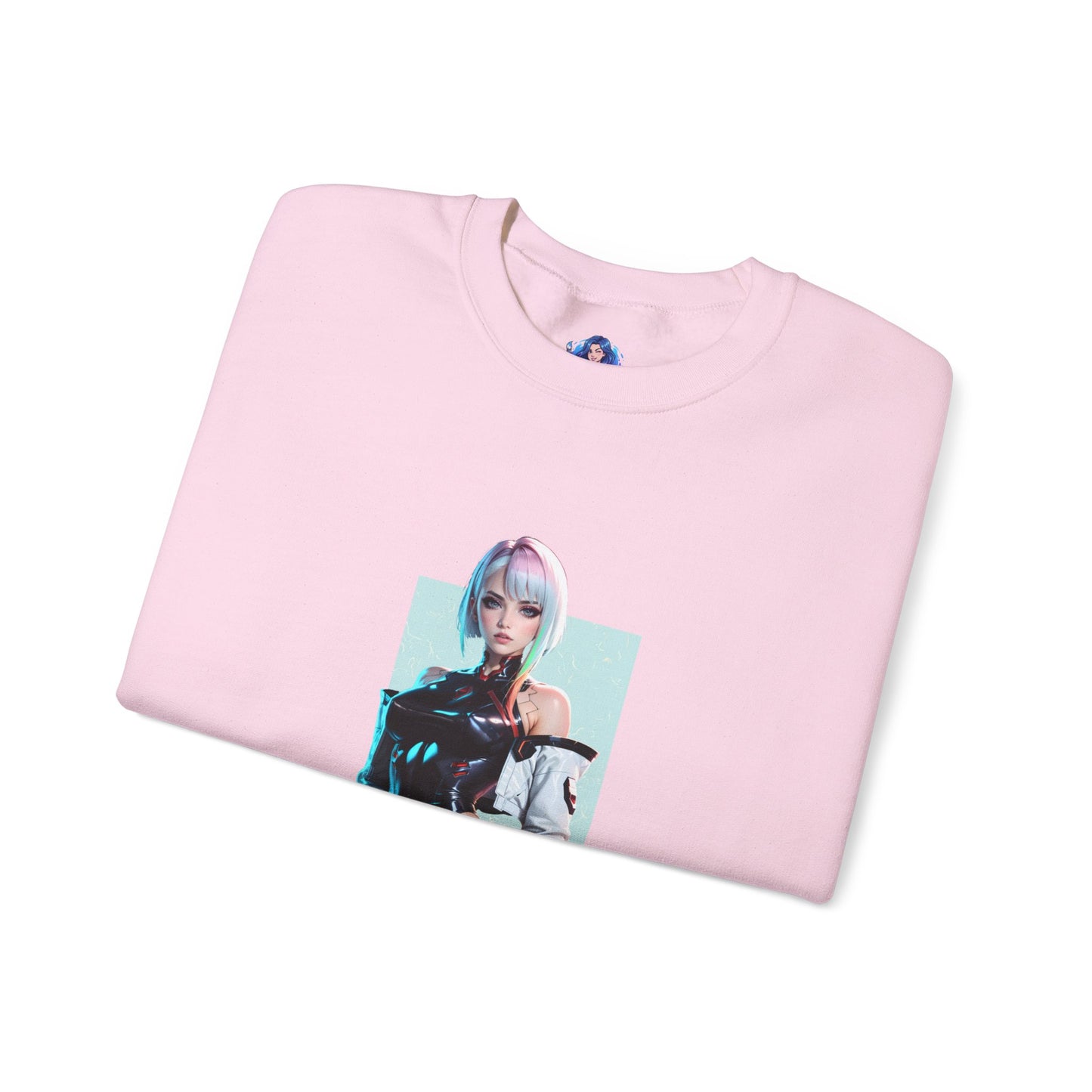 Lucy Edgerunners Sweatshirt, Cyberpunk-Rundhalsausschnitt, futuristische Gaming-Bekleidung für Fans