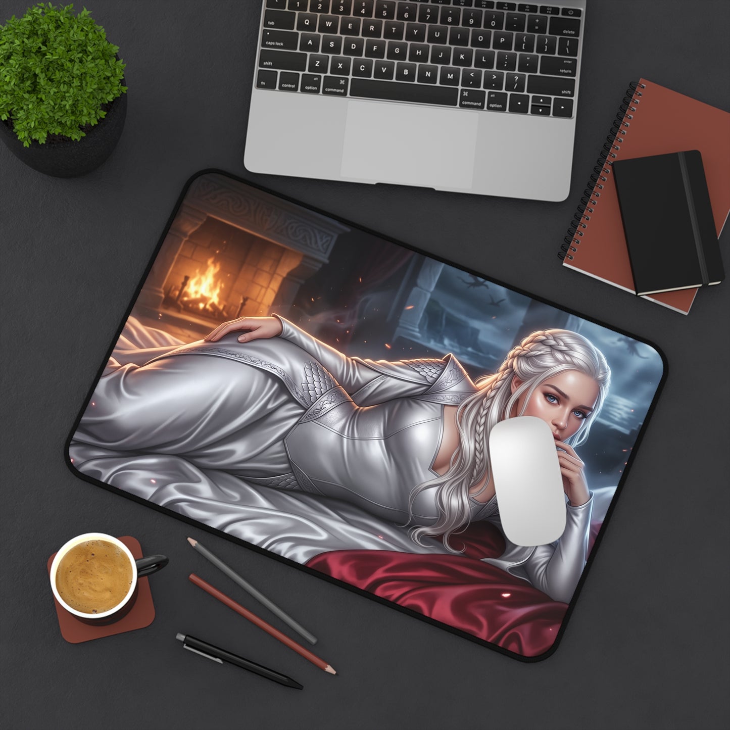 Game of Thrones Mouse Pad, Daenerys Desk Mat, Gamer Gift