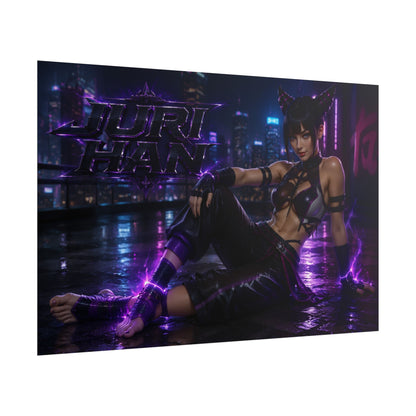Gaming Wall Art Juri Han Poster Game Room Decor Gamer Gift Art Print
