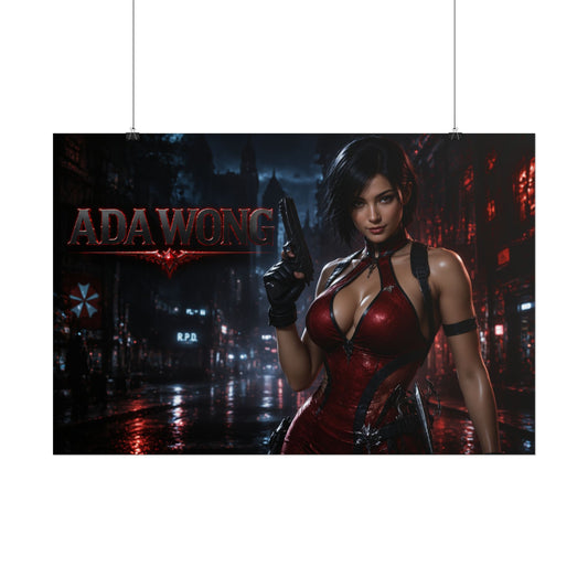 Gaming Wall Art Ada Wong Poster Game Room Decor Gamer Gift Art Print