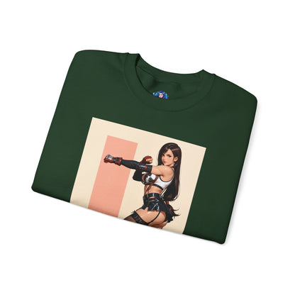 Толстовка Tifa Lockhart, FF7 Heroine Crewneck, вуличний одяг для колекціонерів у ігровому стилі