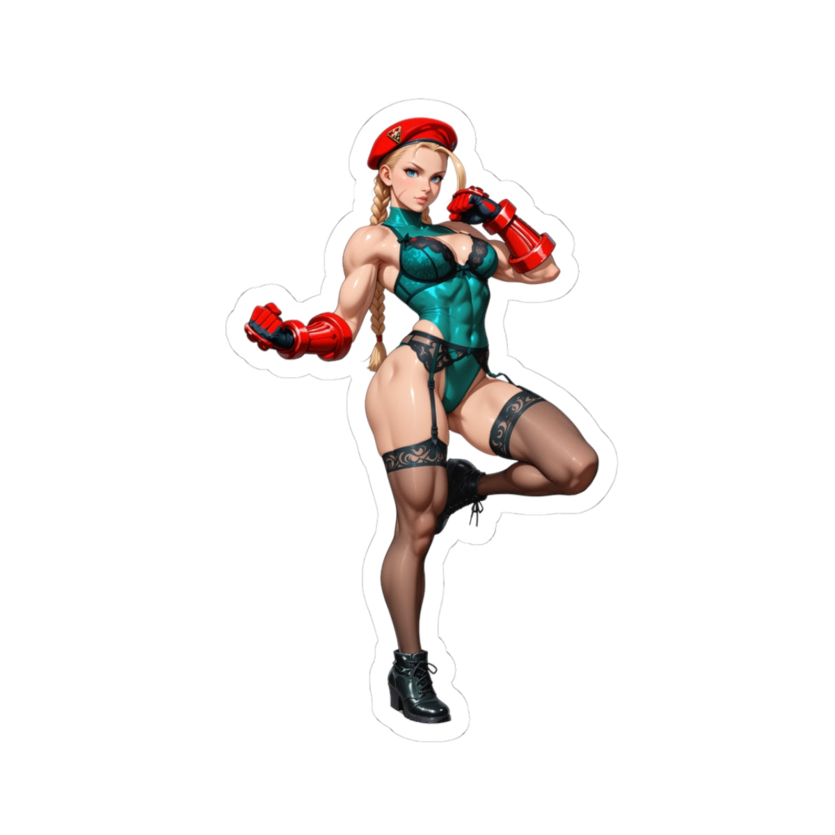 Наклейка Cammy White – вінілова наклейка Street Fighter для ноутбуків та декору інтер'єру