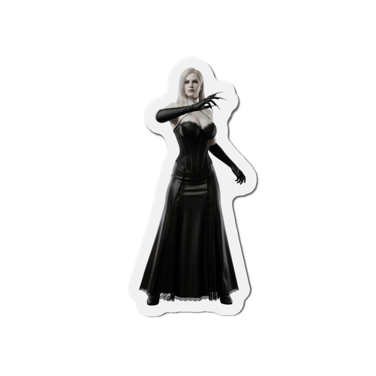 Lady Dimitrescu Magnet – Resident Evil Village Fridge Magnet, Game Decor premium die-cut vinyl anime-style fridge magnet