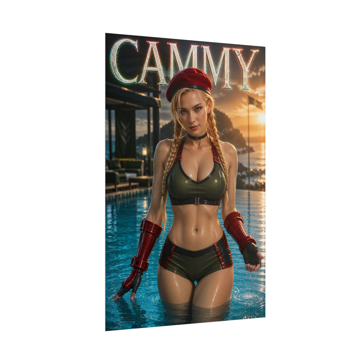 Cammy White Street Fighter Poster Wall Art Character Room Decor Collectible Prin