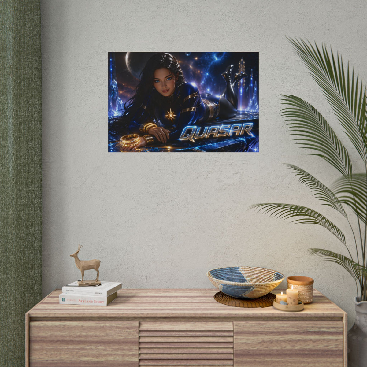 Quasar Comic Poster Character Wall Art Collector Room Decor Art Print