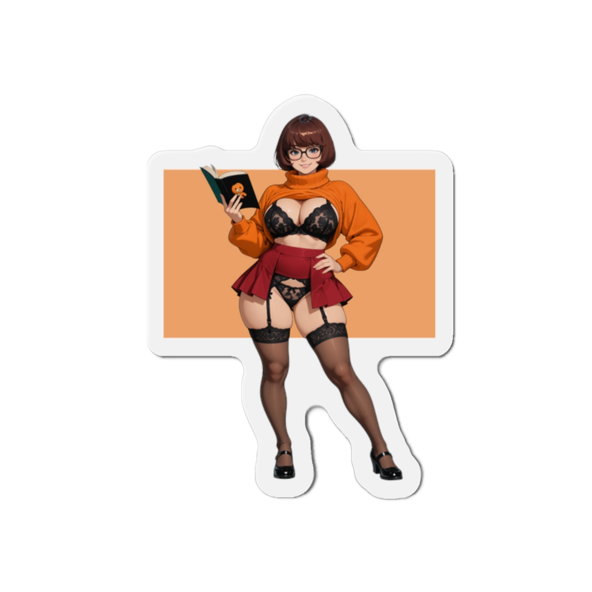 Velma-Magnet – Scooby-Doo-Anime-Mädchen-Kühlschrankmagnet, süße Nerd-Deko