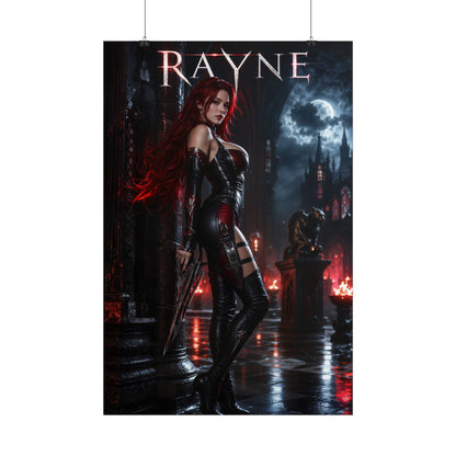 Rayne BloodRayne Poster Vampire Gaming Wall Art Print Decor