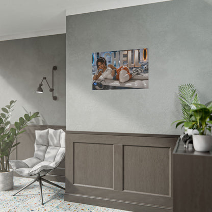 Chell Portal Poster Gaming Wall Art Gamer Room Decor Collectible Print