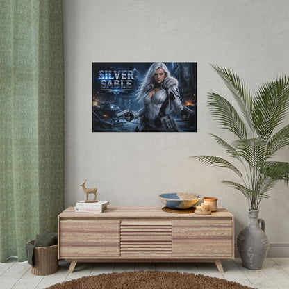 Silver Sable Character Poster Comic Style Wall Decor Bedroom Collector Gift