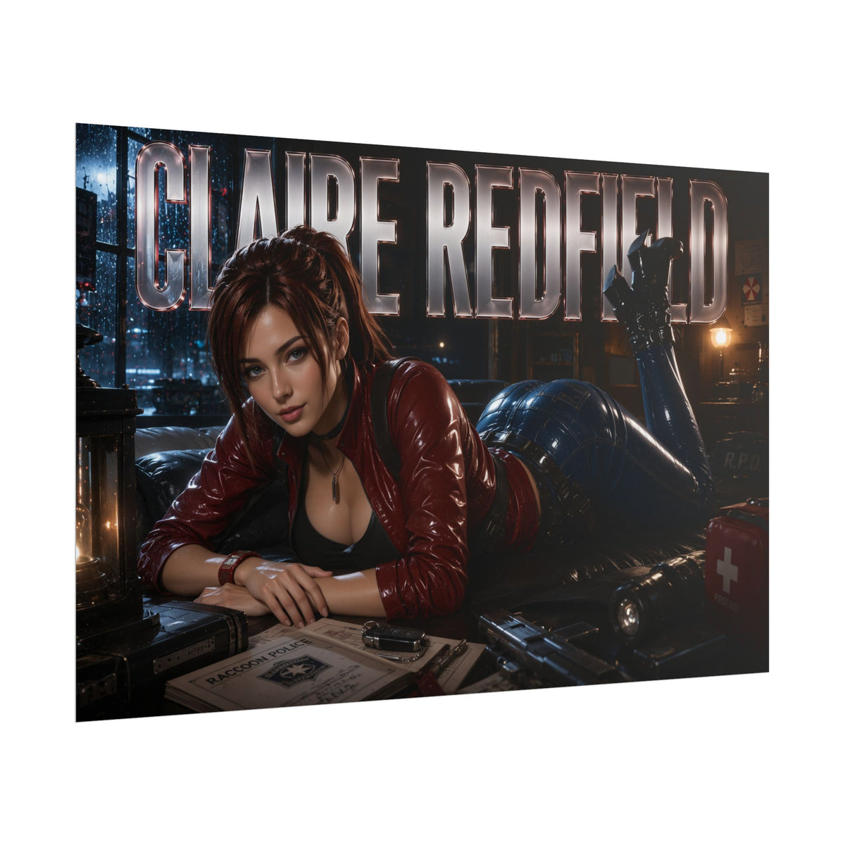 Claire Redfield Resident Evil Poster Gaming Wall Art Gamer Room Decor Art Print