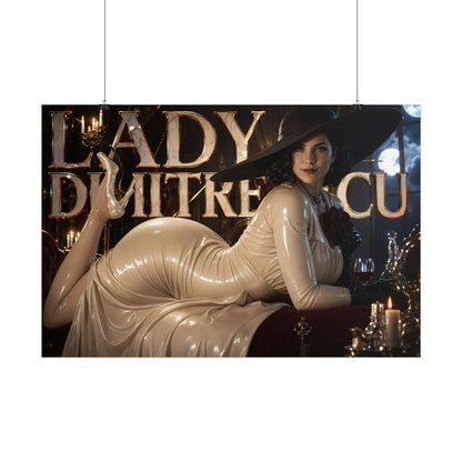 Lady Dimitrescu Resident Evil Poster Gaming Wall Art Gamer Room Decor Art Print