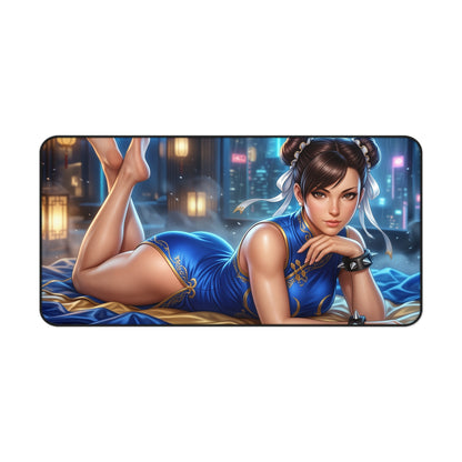 Street Fighter Mouse Pad, Chun-Li Desk Mat, Gamer Gift XXL