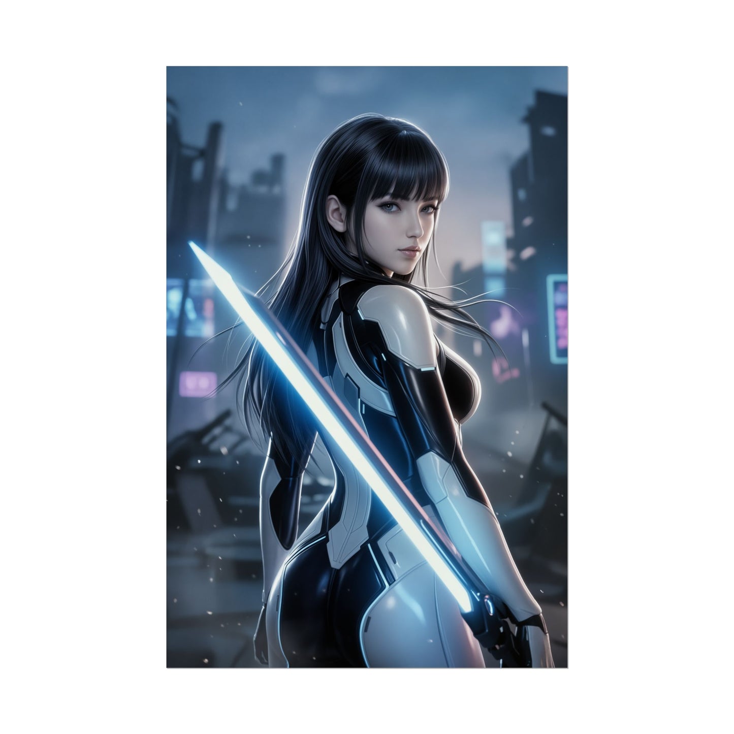 EVE Stellar Blade Art Print, Sci Fi Game Poster, Futuristic Girl Wall Decor, Gaming Room Setup, Gamer Gift Idea