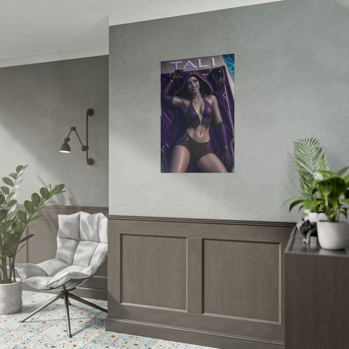 Tali Mass Effect Gaming Poster Wall Art Gamer Room Decor Collectible Print