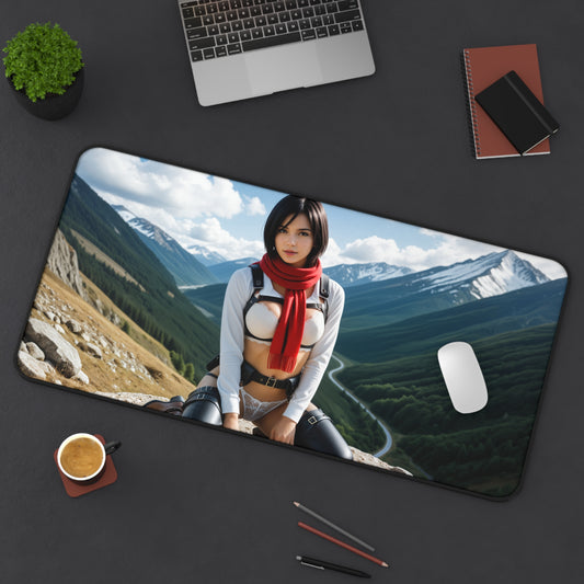 Килимок для миші Mikasa Ackerman, килимок для столу «Атака титанів», набір для гри воїн з аніме