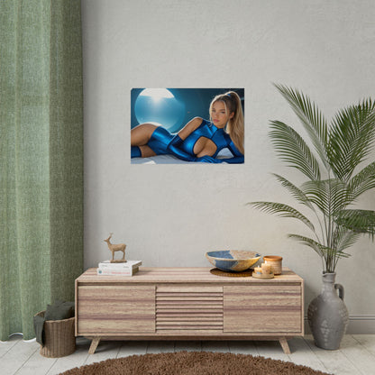 Настінний принт героя в костюмі Power Suit | Плакат Самус Аран для облаштування або ігрової кімнати