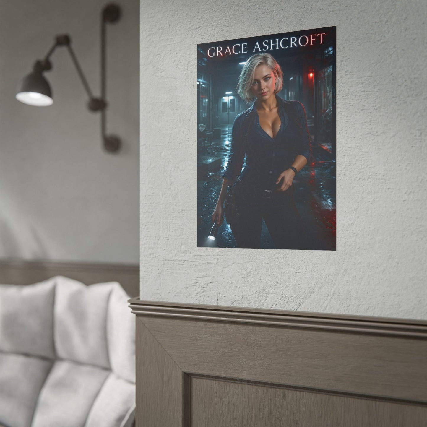 Grace Ashcroft Poster, Horror Game Wall Art, Gaming Print, Gamer Decor