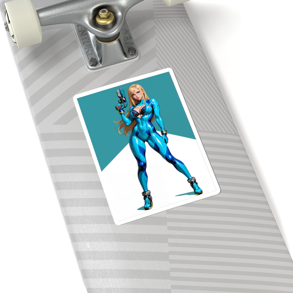 Наклейка Самус Аран – вінілова наклейка з героїнею наукової фантастики для ноутбуків та декору інтер'єру