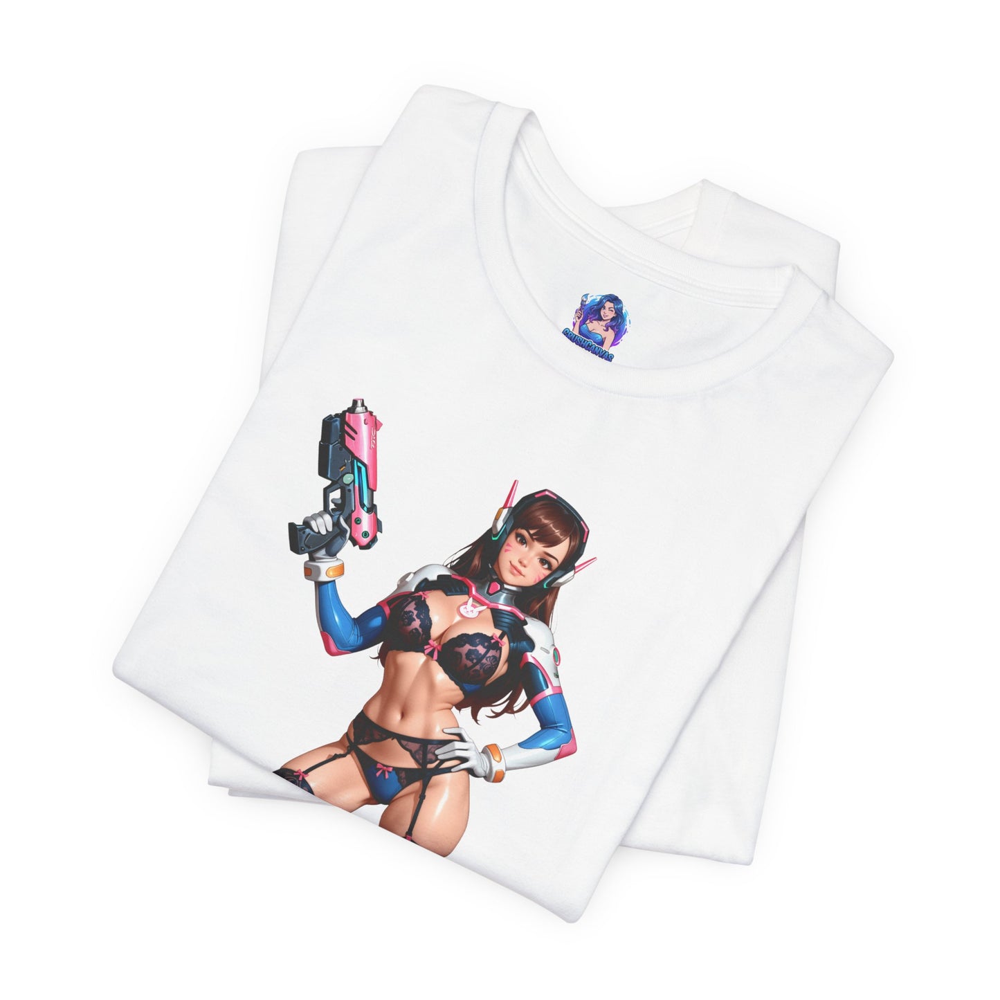 D.Va-T-Shirt | Overwatch-Gamer-Shirt für Otakus und E-Sport-Fans | Waifu-Grafik-Shirt