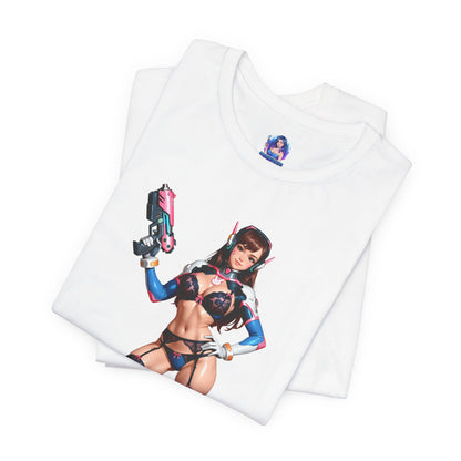 D.Va-T-Shirt | Overwatch-Gamer-Shirt für Otakus und E-Sport-Fans | Waifu-Grafik-Shirt