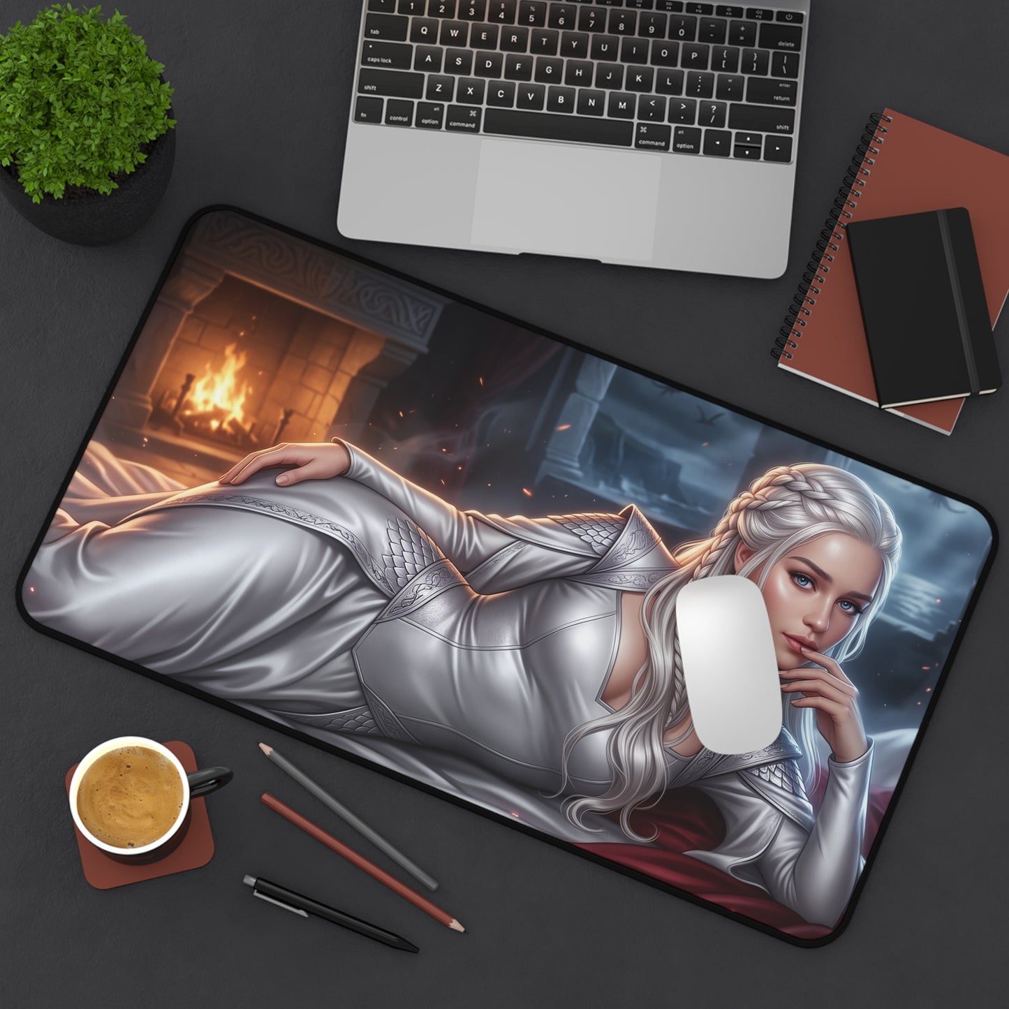Game of Thrones Mouse Pad, Daenerys Desk Mat, Gamer Gift