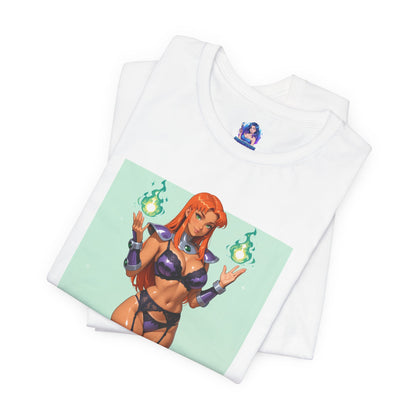 Starfire-T-Shirt | DC-Heldin-Shirt für Gamer &amp; Anime-Fans | Cosmic Waifu-Shirt