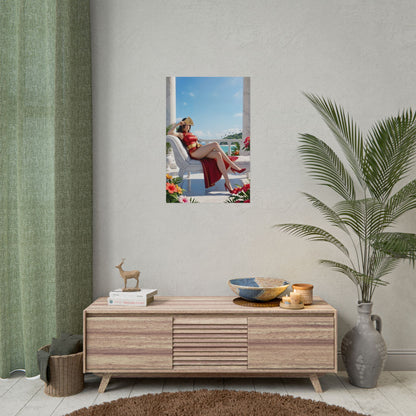 Boa Hancock Poster, One Piece Art Print – Anime Heroine Wall Art - premium anime wall art in gamer room decor