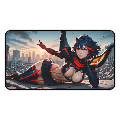 Килимок для столу Ryuko Matoi, килимок для миші з аніме-дівчиною-файтингом, налаштування столу для екшн-ігор