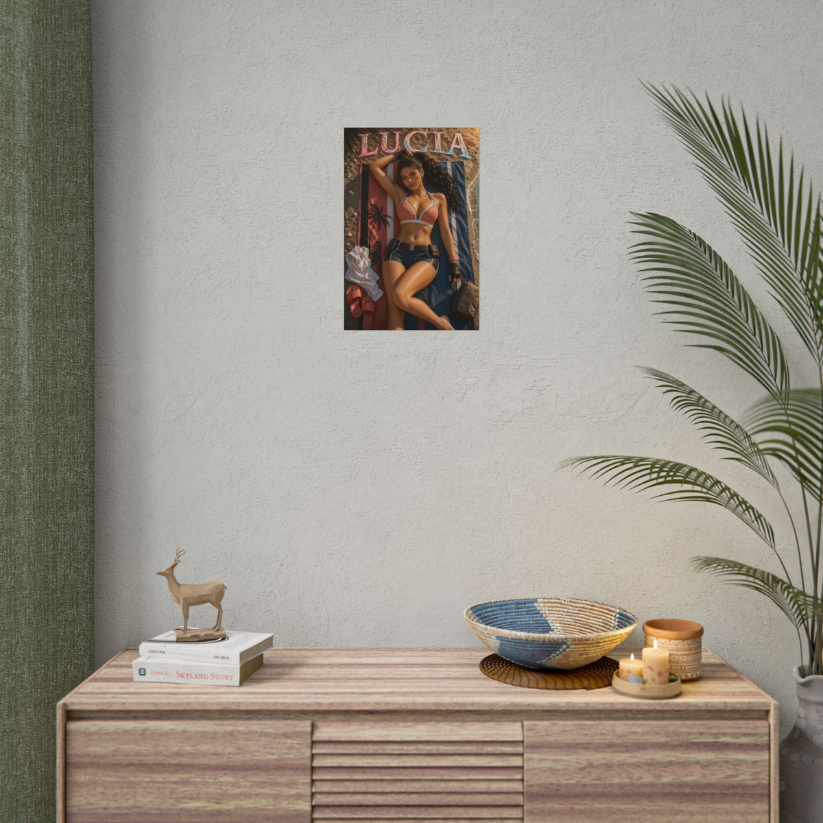 Game Room Decor Lucia Wall Art Poster Collectible Character Print