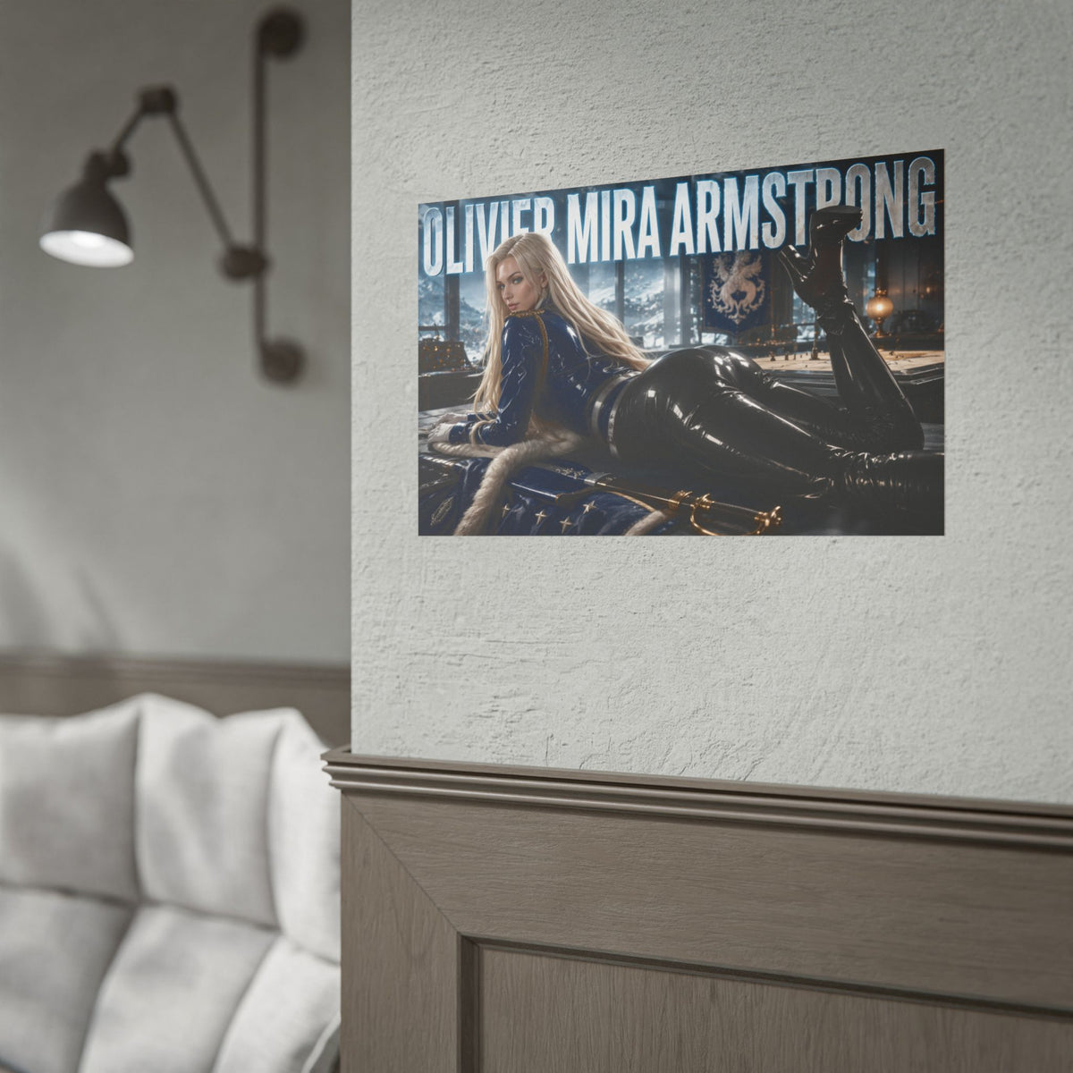 Olivier Mira Armstrong Fullmetal Alchemist Poster Wall Art Character Room Decor