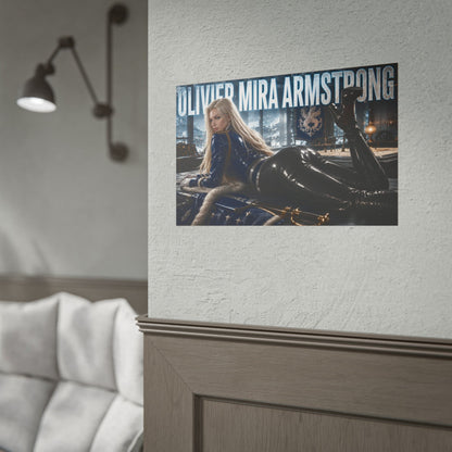 Olivier Mira Armstrong Fullmetal Alchemist Poster Wall Art Character Room Decor