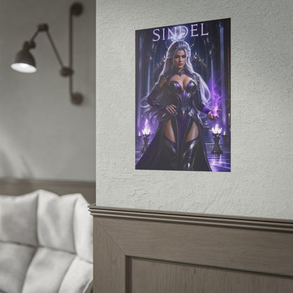 Sindel Mortal Kombat Poster MK Gaming Wall Art Print Decor
