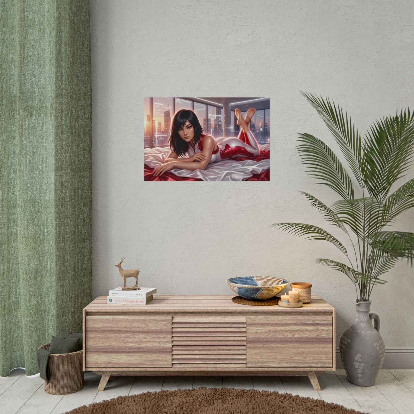 Faith Connors Poster, Mirror's Edge Wall Art, Gaming Print Decor