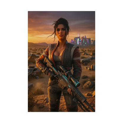 Panam Palmer Poster, Cyberpunk 2077 Wall Art, Open World Game Print, Futuristic Girl Decor, Gamer Gift