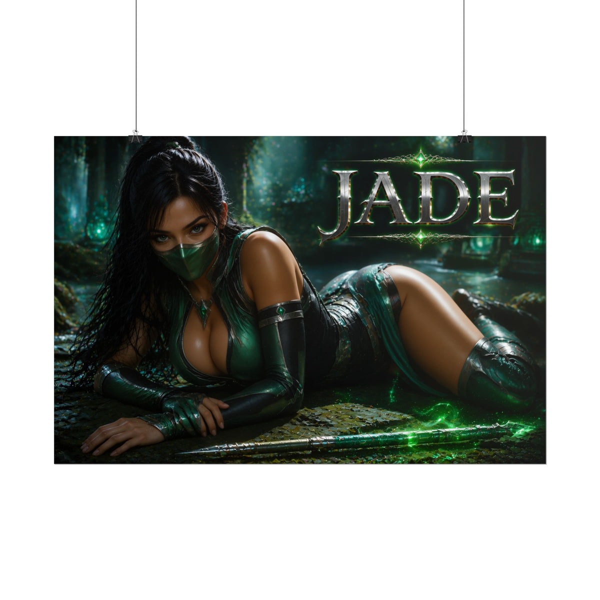 Jade Mortal Kombat Gaming Poster Wall Art Gamer Room Decor Collectible Print