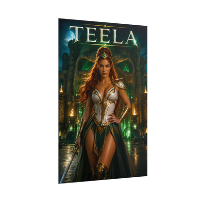 Masters of the Universe Teela Poster MOTU Wall Art Print Decor