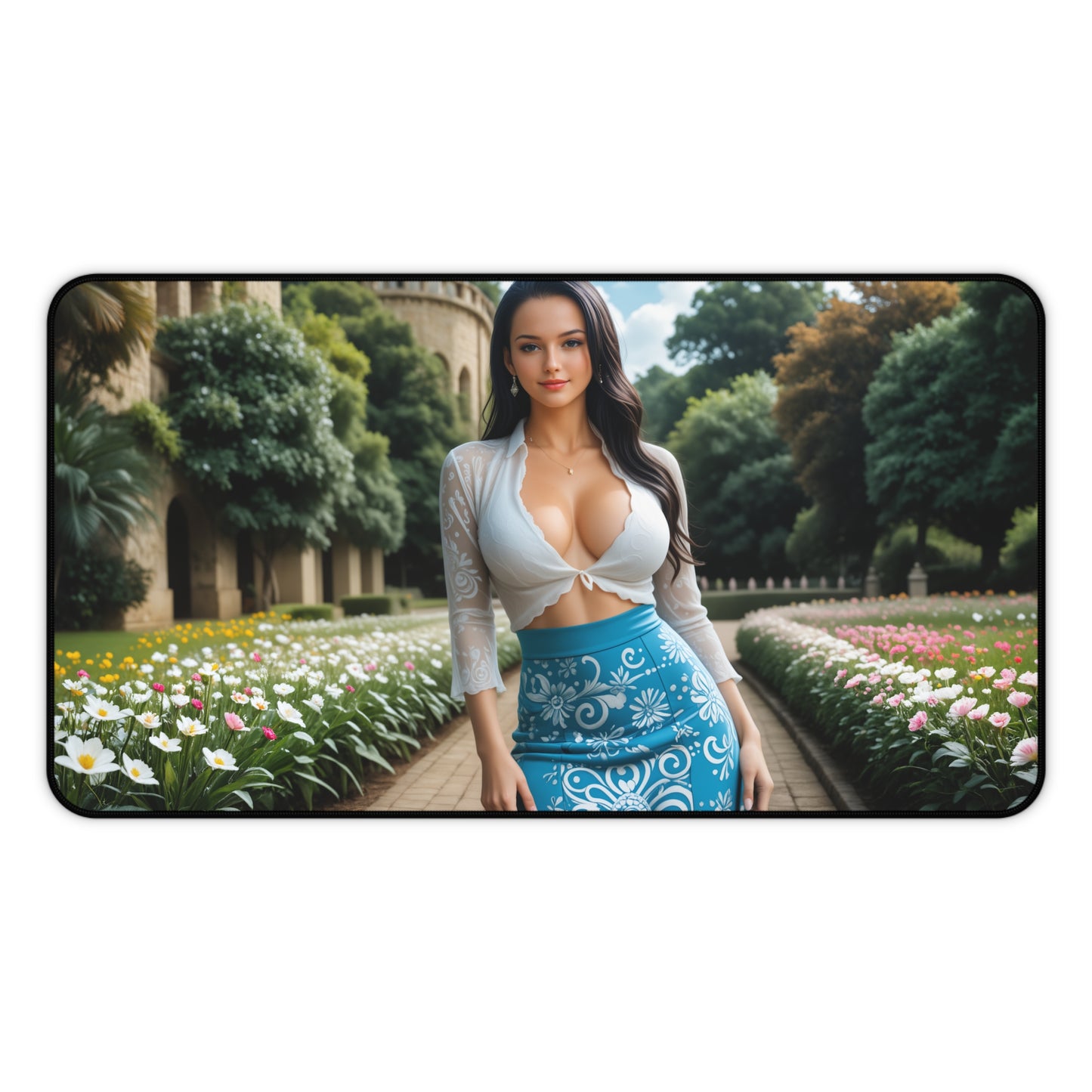 Boa Hancock Gaming-Mauspad, One Piece Schreibtischunterlage, Anime-Heldin Gaming-Setup