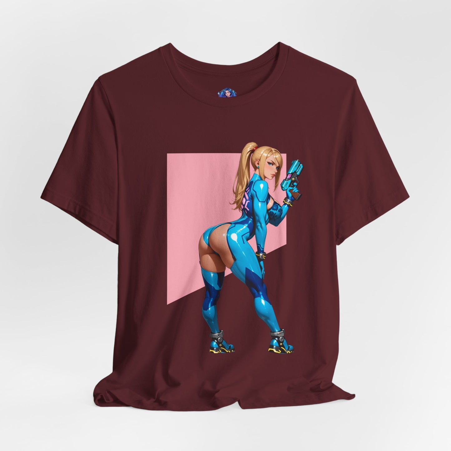Samus Aran T-Shirt | Sci-Fi-Heldin-Shirt für Gamer und Otaku-Fans | Zero Suit Kriegerin-Shirt