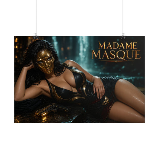 Madame Masque Comic Poster Character Wall Art Collector Room Decor Art Print