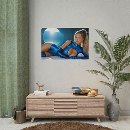 Настінний принт героя в костюмі Power Suit | Плакат Самус Аран для облаштування або ігрової кімнати