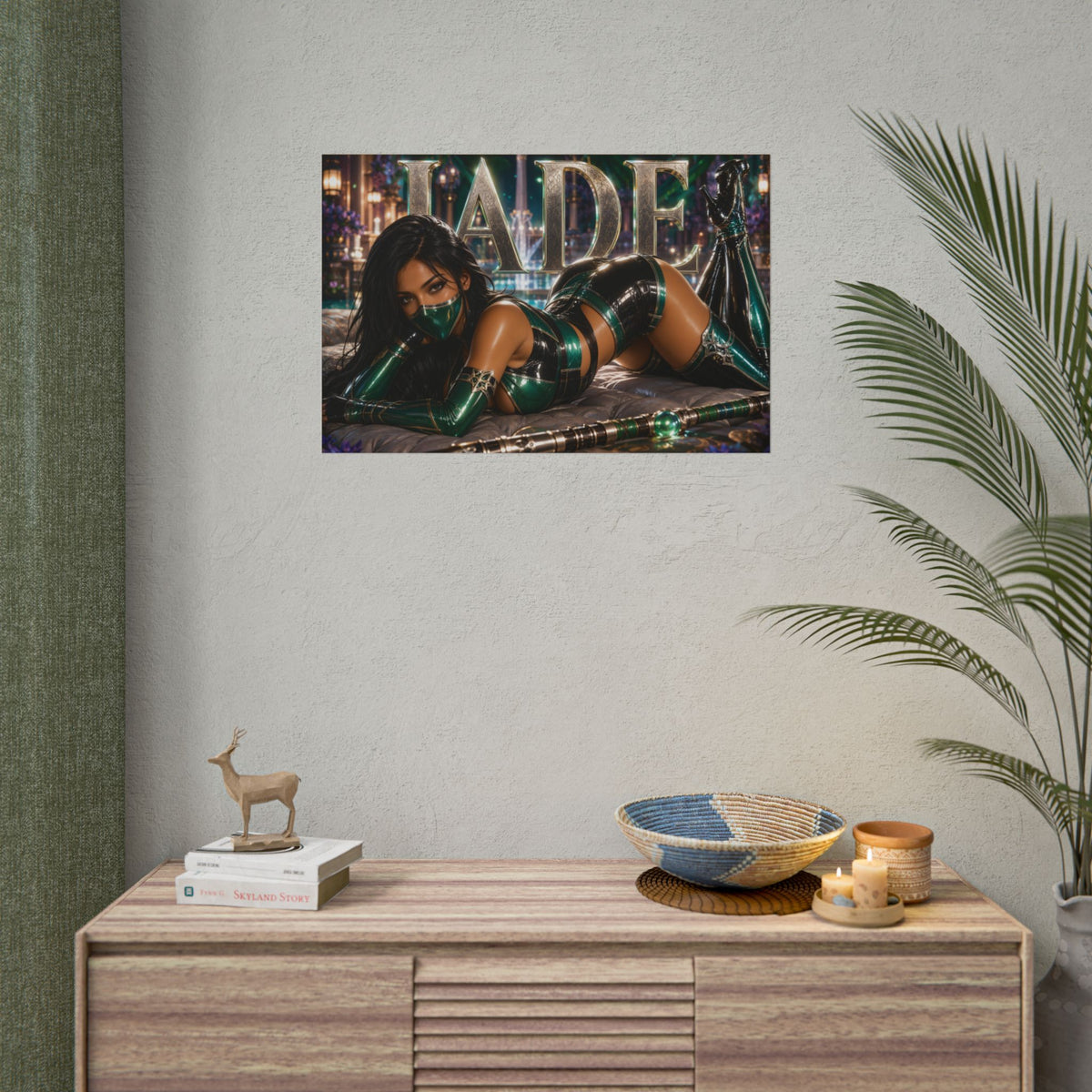 Jade Mortal Kombat Poster Gaming Wall Art Gamer Room Decor Collectible Print