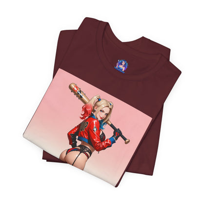 Harley Quinn T-Shirt | DC Comics Waifu-Shirt für Gamer &amp; Fans | Sexy Clown-Girl-Shirt